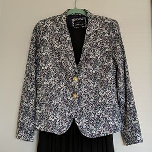 Like new J.Crew school boy Liberty of London Floral Print Blazer